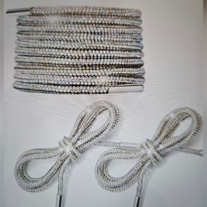 DIVAS LiMiTED Silver Sparkle Shoelaces